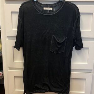 Free People Oversized Black Tshirt